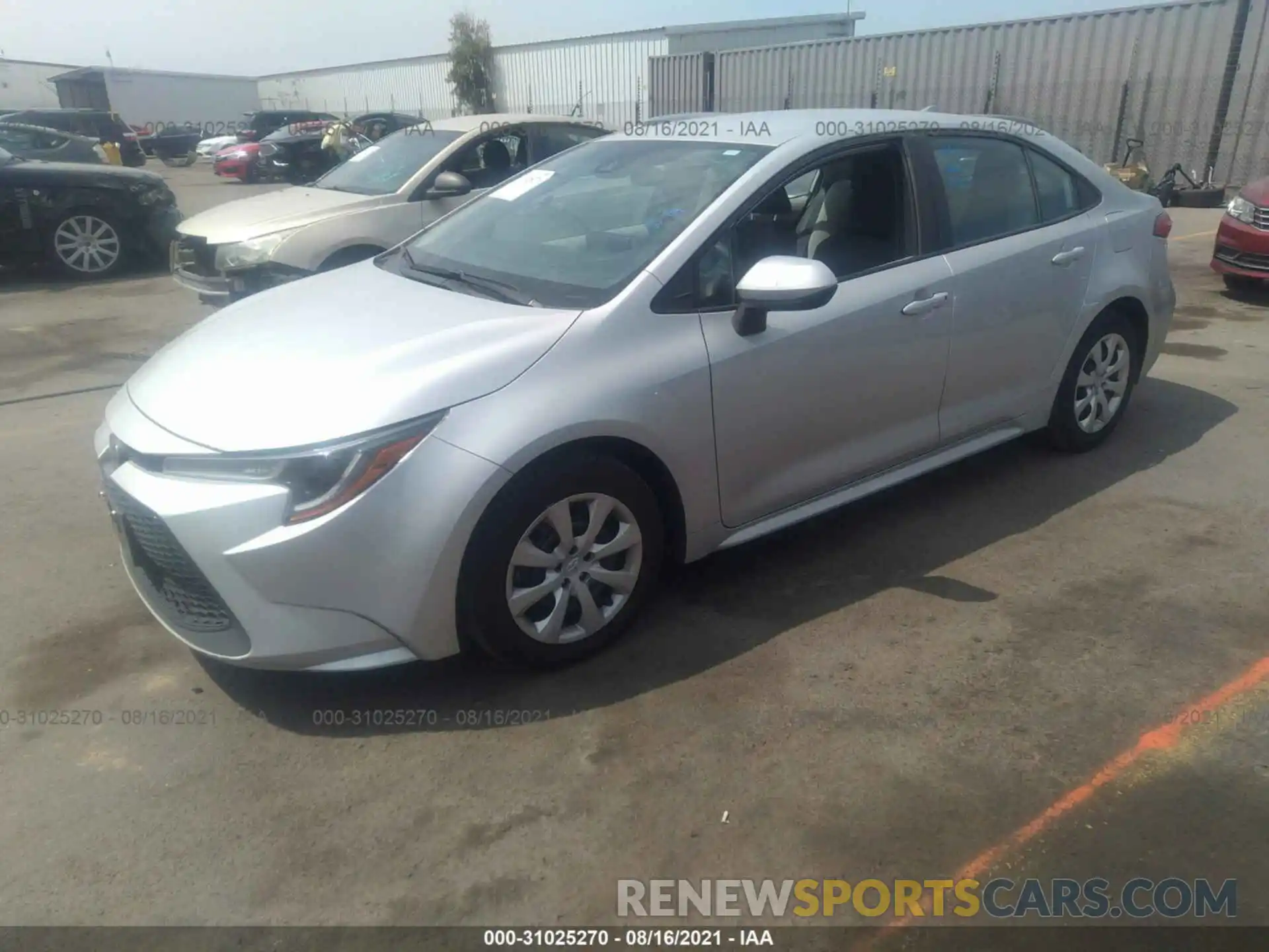 2 Photograph of a damaged car 5YFEPRAE3LP017112 TOYOTA COROLLA 2020