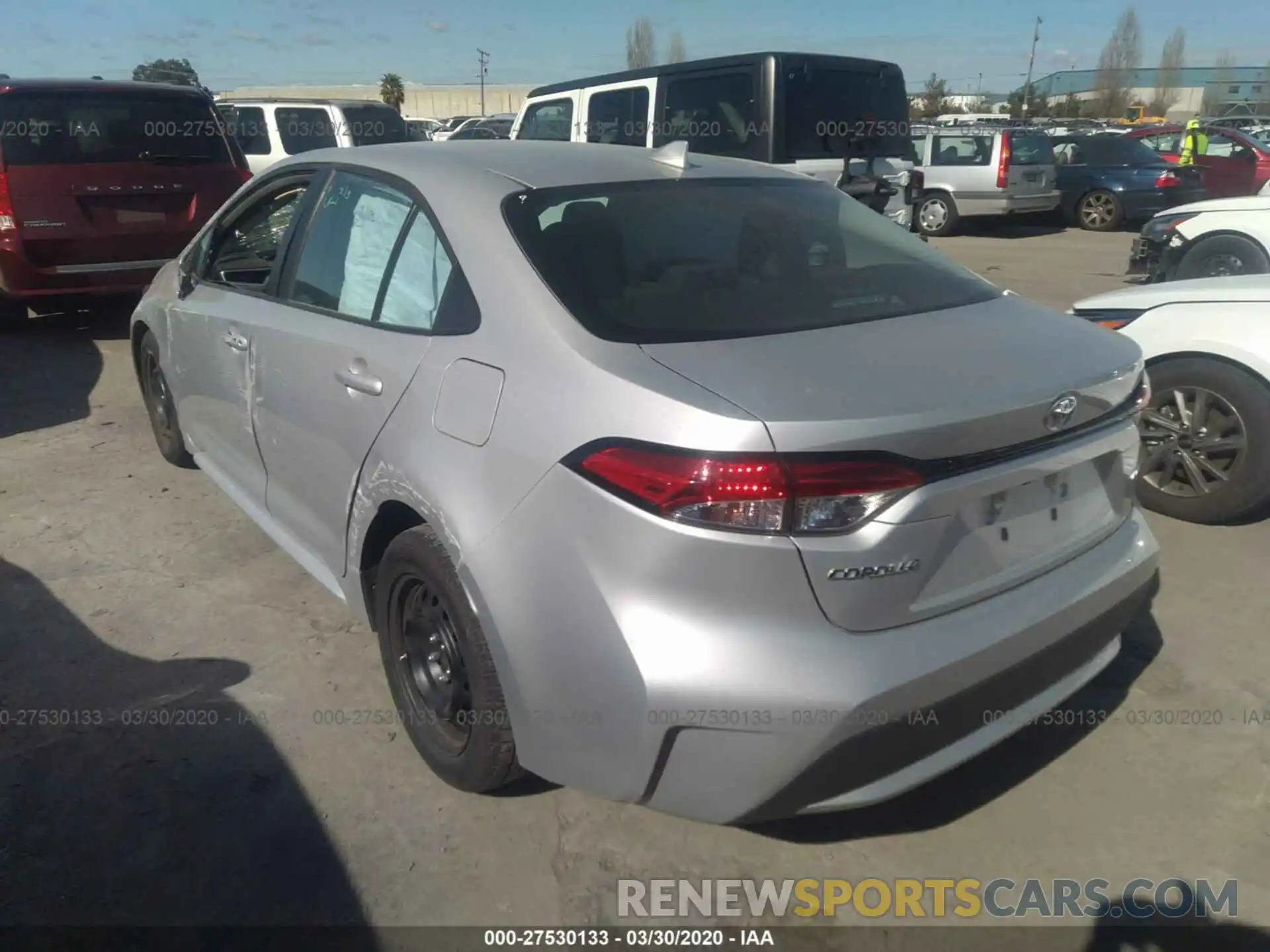 3 Photograph of a damaged car 5YFEPRAE3LP020804 TOYOTA COROLLA 2020