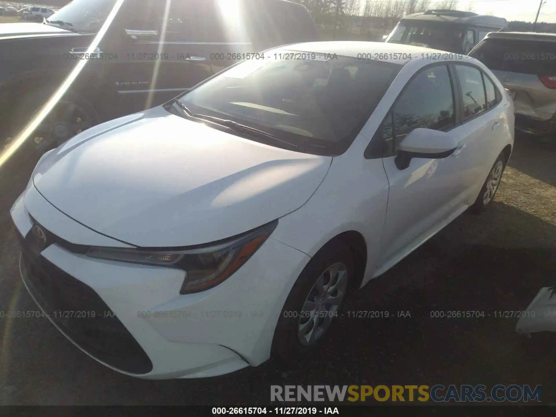 2 Photograph of a damaged car 5YFEPRAE3LP022570 TOYOTA COROLLA 2020