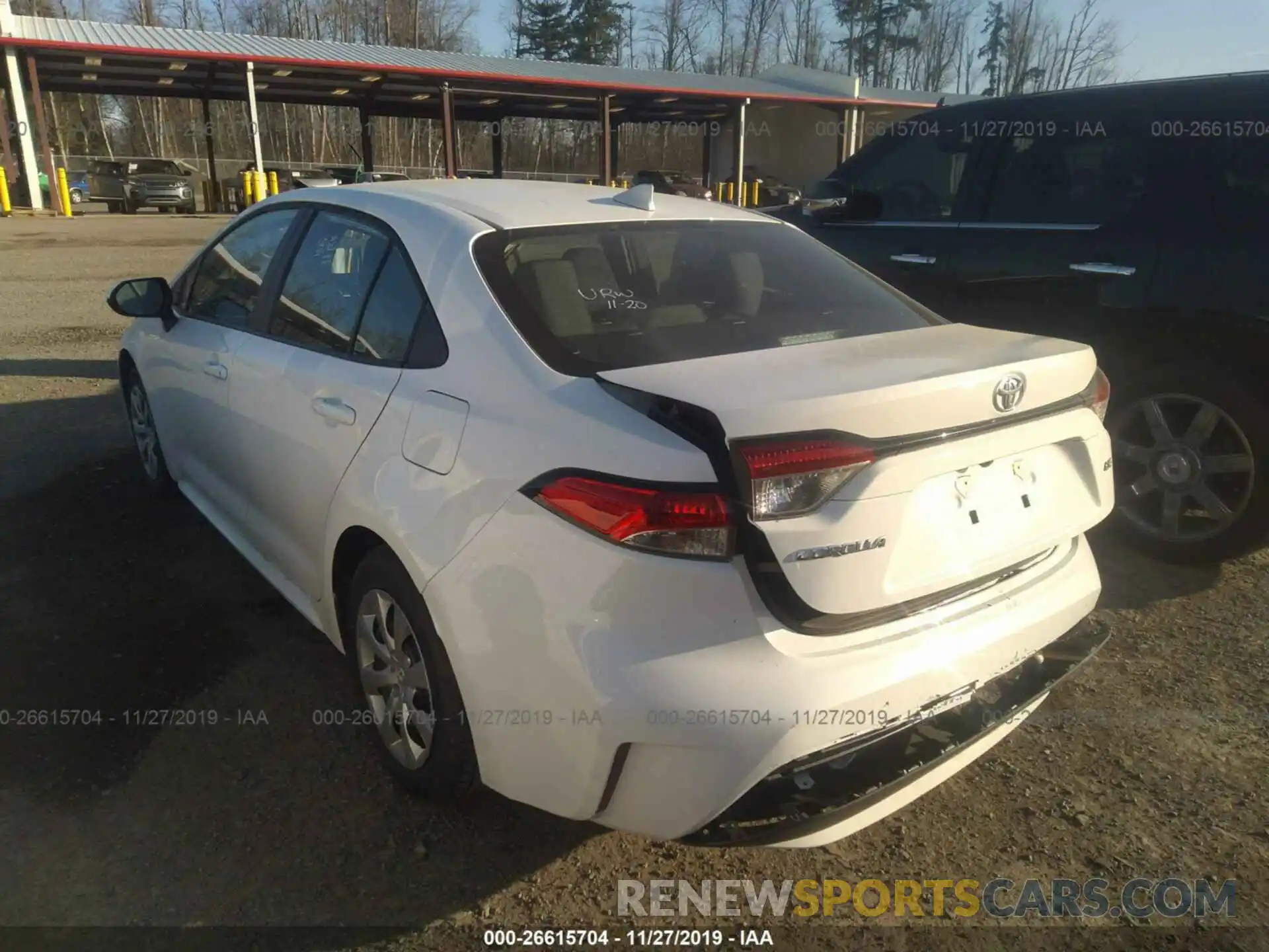 3 Photograph of a damaged car 5YFEPRAE3LP022570 TOYOTA COROLLA 2020