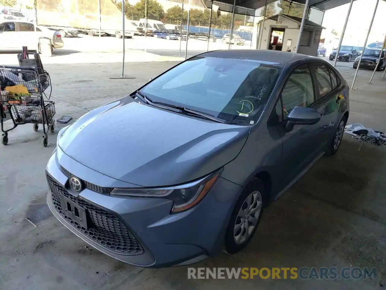 2 Photograph of a damaged car 5YFEPRAE3LP023315 TOYOTA COROLLA 2020