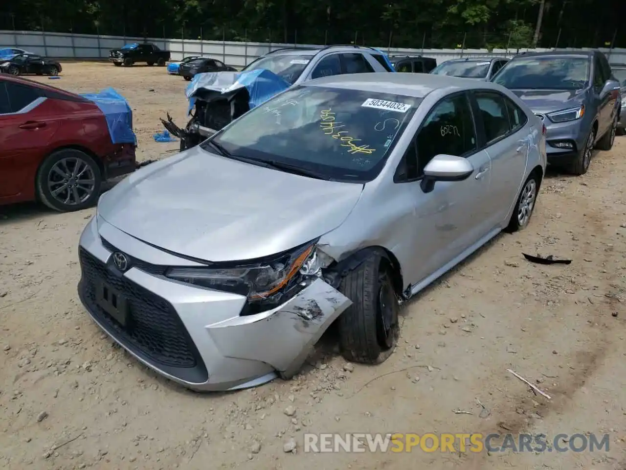 2 Photograph of a damaged car 5YFEPRAE3LP026117 TOYOTA COROLLA 2020