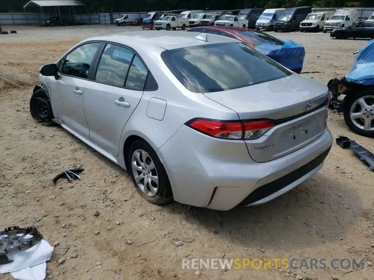 3 Photograph of a damaged car 5YFEPRAE3LP026117 TOYOTA COROLLA 2020