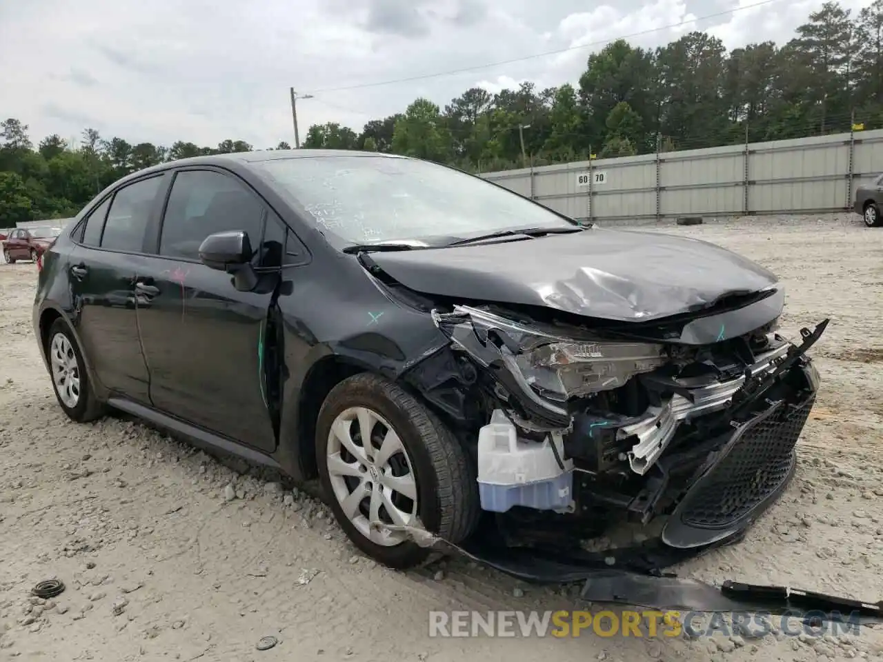 1 Photograph of a damaged car 5YFEPRAE3LP026330 TOYOTA COROLLA 2020