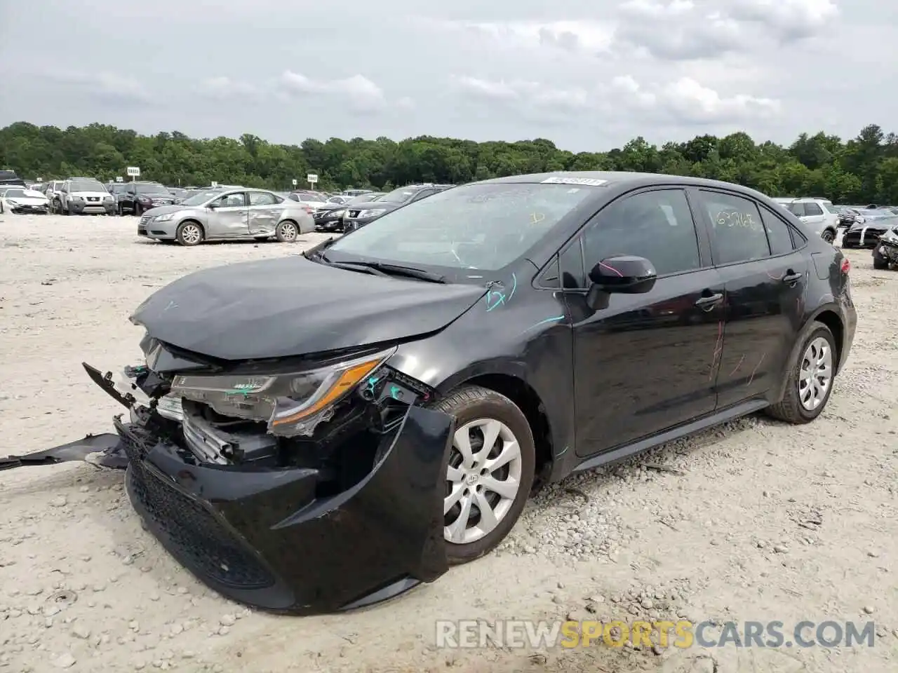 2 Photograph of a damaged car 5YFEPRAE3LP026330 TOYOTA COROLLA 2020