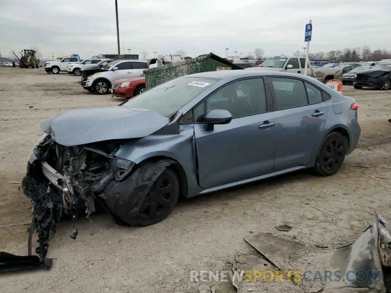 1 Photograph of a damaged car 5YFEPRAE3LP026795 TOYOTA COROLLA 2020