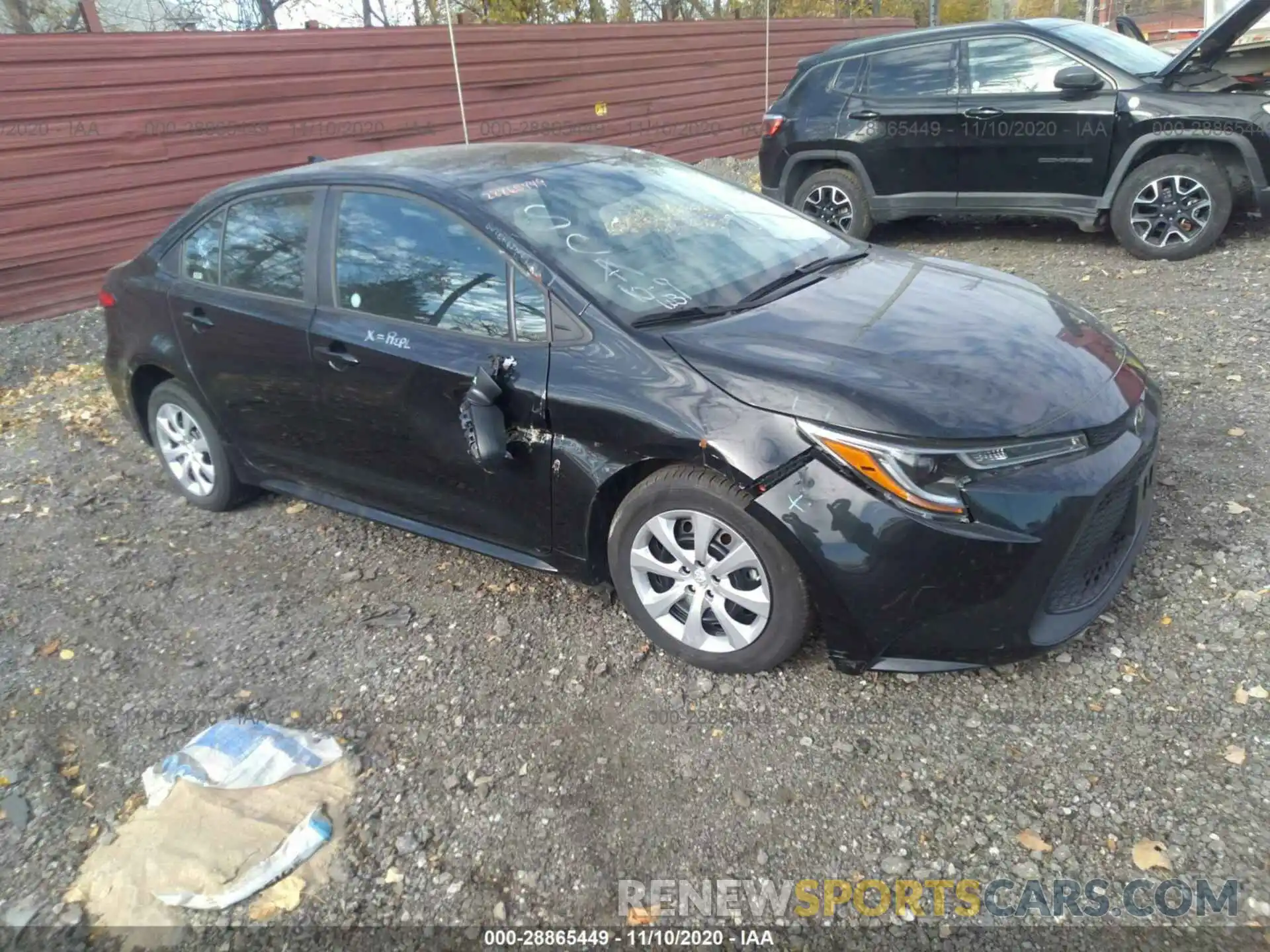 1 Photograph of a damaged car 5YFEPRAE3LP027011 TOYOTA COROLLA 2020