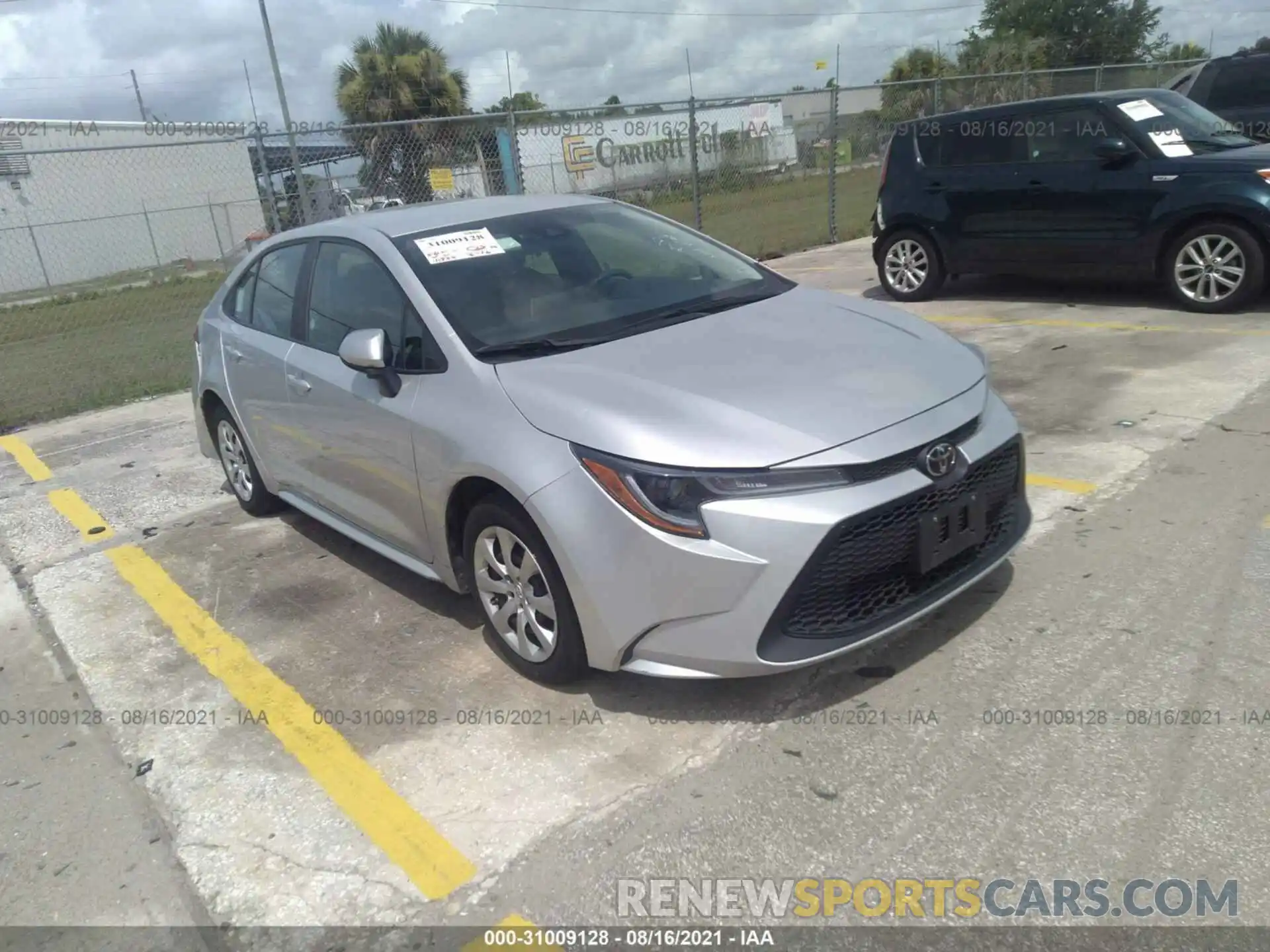 1 Photograph of a damaged car 5YFEPRAE3LP028448 TOYOTA COROLLA 2020