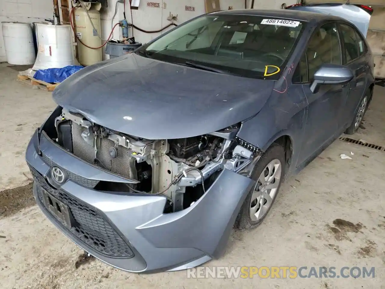 2 Photograph of a damaged car 5YFEPRAE3LP029129 TOYOTA COROLLA 2020