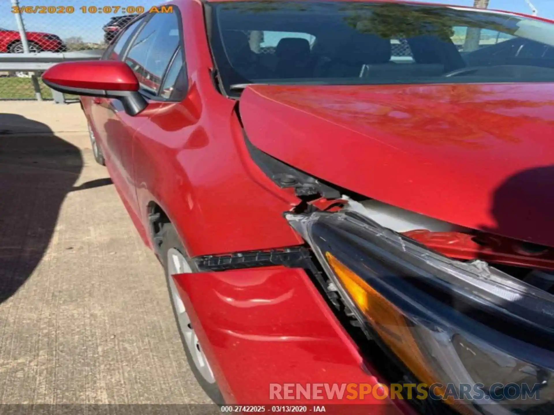 5 Photograph of a damaged car 5YFEPRAE3LP030491 TOYOTA COROLLA 2020