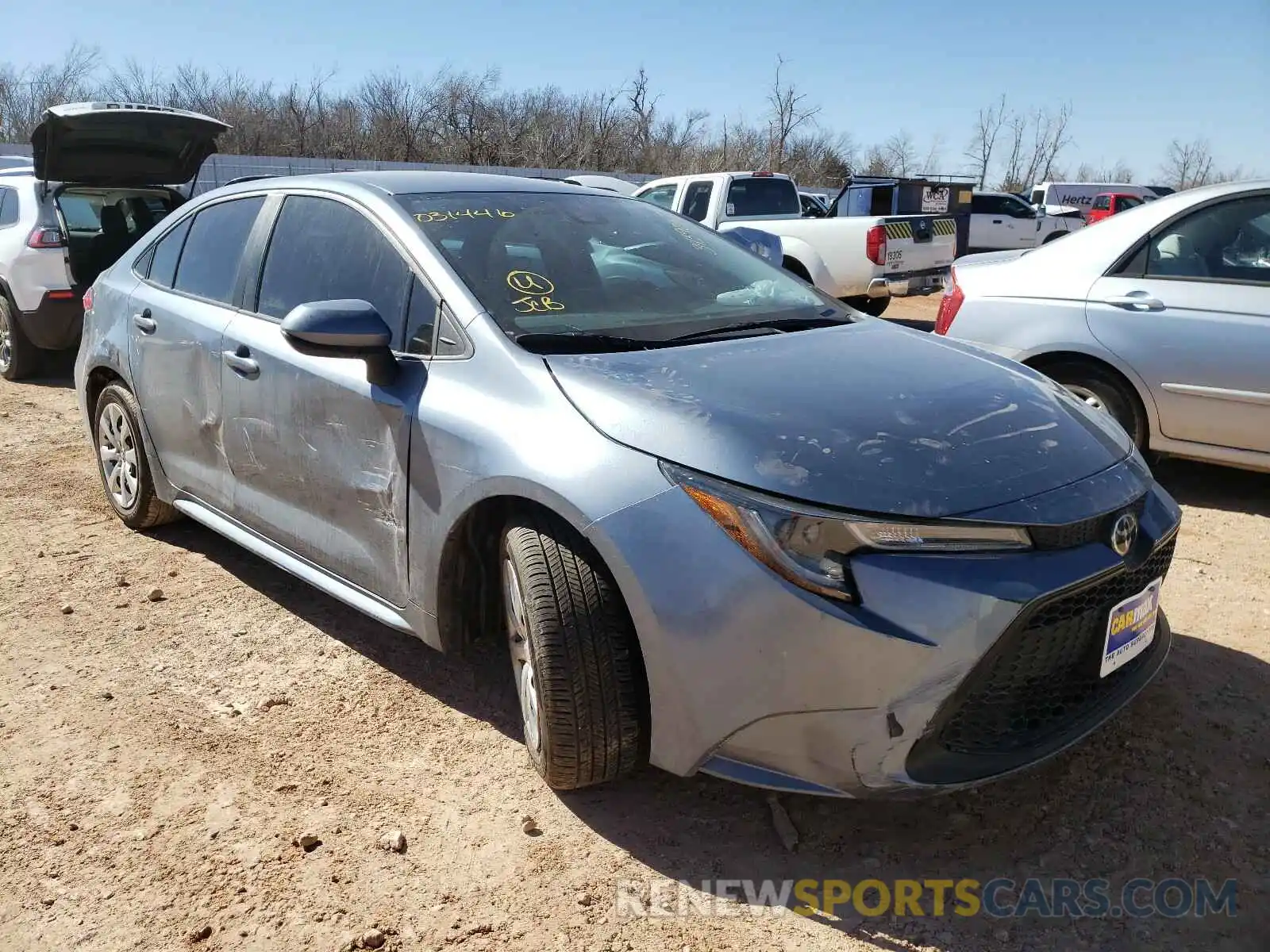 1 Photograph of a damaged car 5YFEPRAE3LP031446 TOYOTA COROLLA 2020