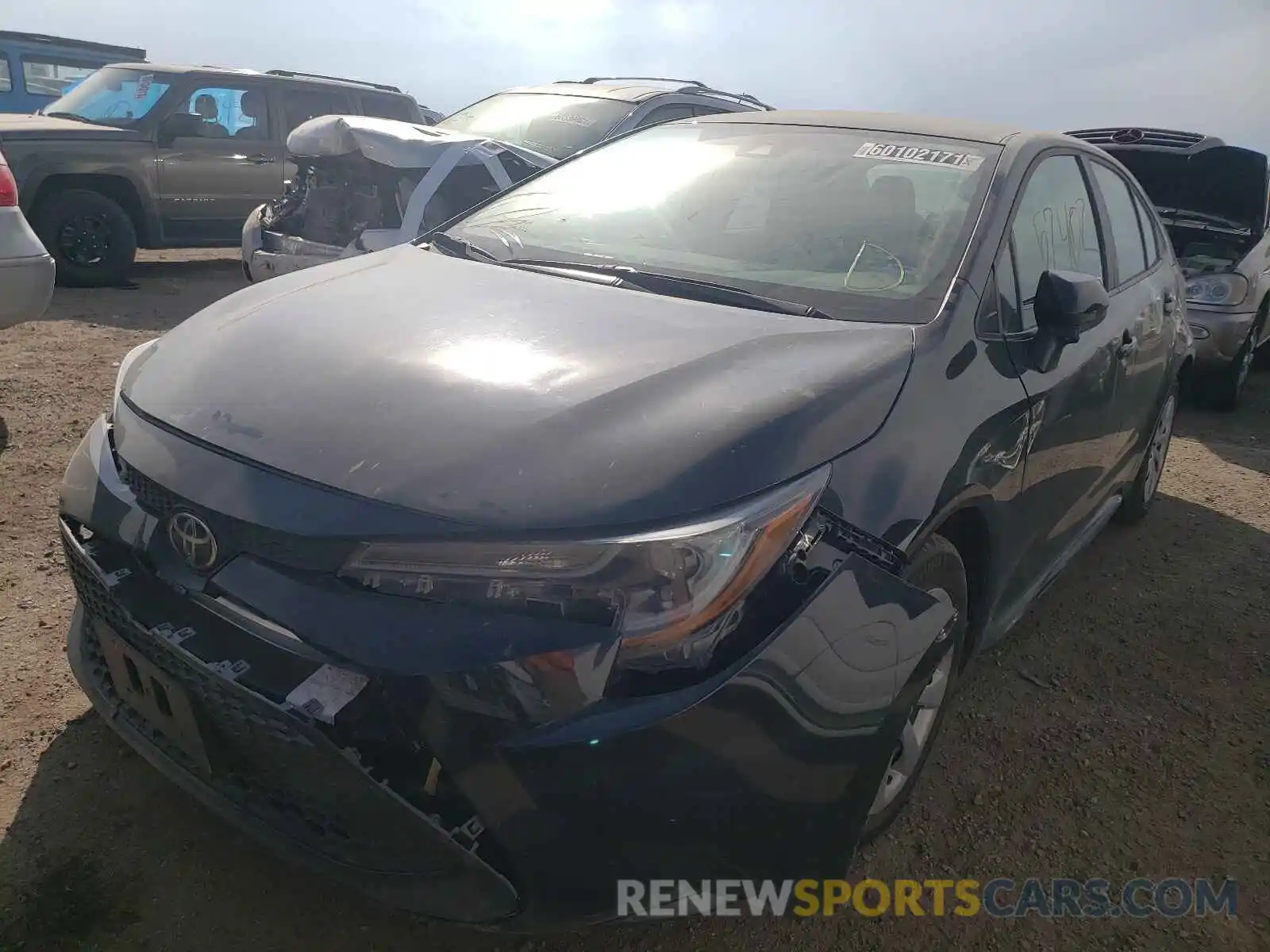 2 Photograph of a damaged car 5YFEPRAE3LP031737 TOYOTA COROLLA 2020