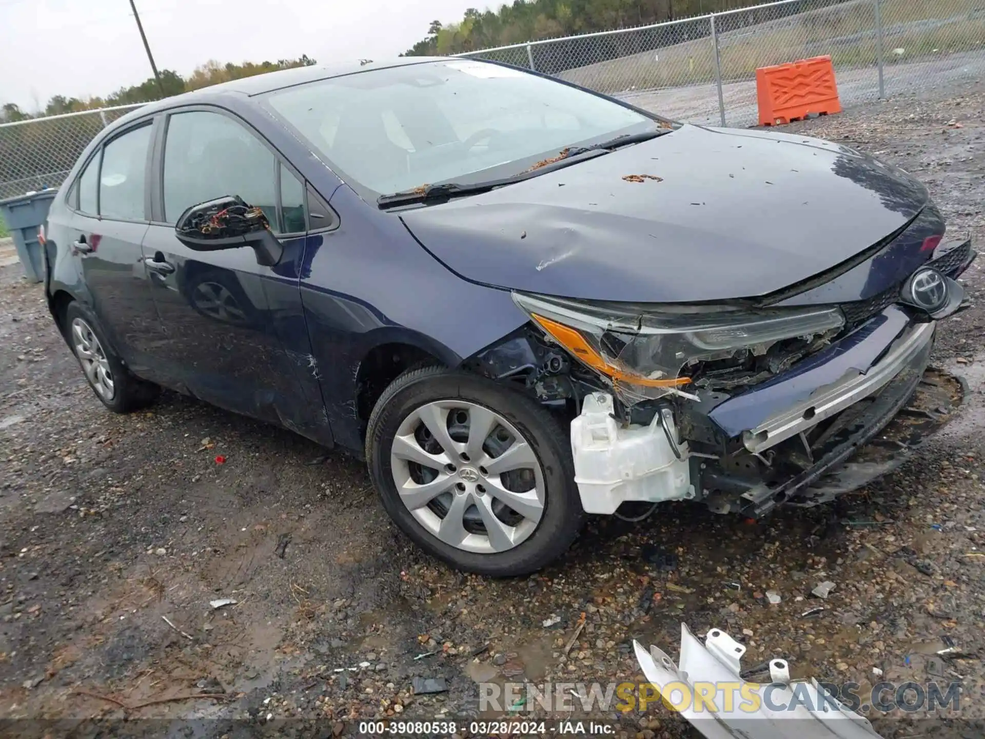 1 Photograph of a damaged car 5YFEPRAE3LP034072 TOYOTA COROLLA 2020