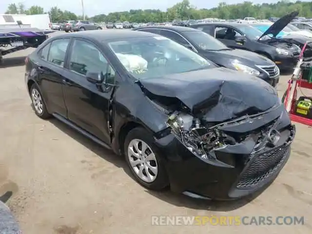 1 Photograph of a damaged car 5YFEPRAE3LP034153 TOYOTA COROLLA 2020