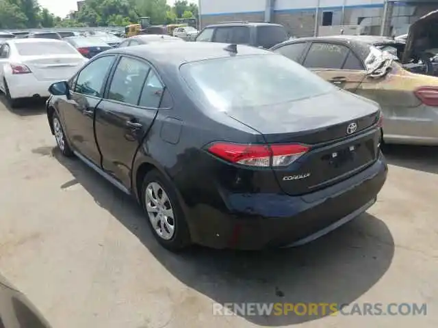 3 Photograph of a damaged car 5YFEPRAE3LP034153 TOYOTA COROLLA 2020