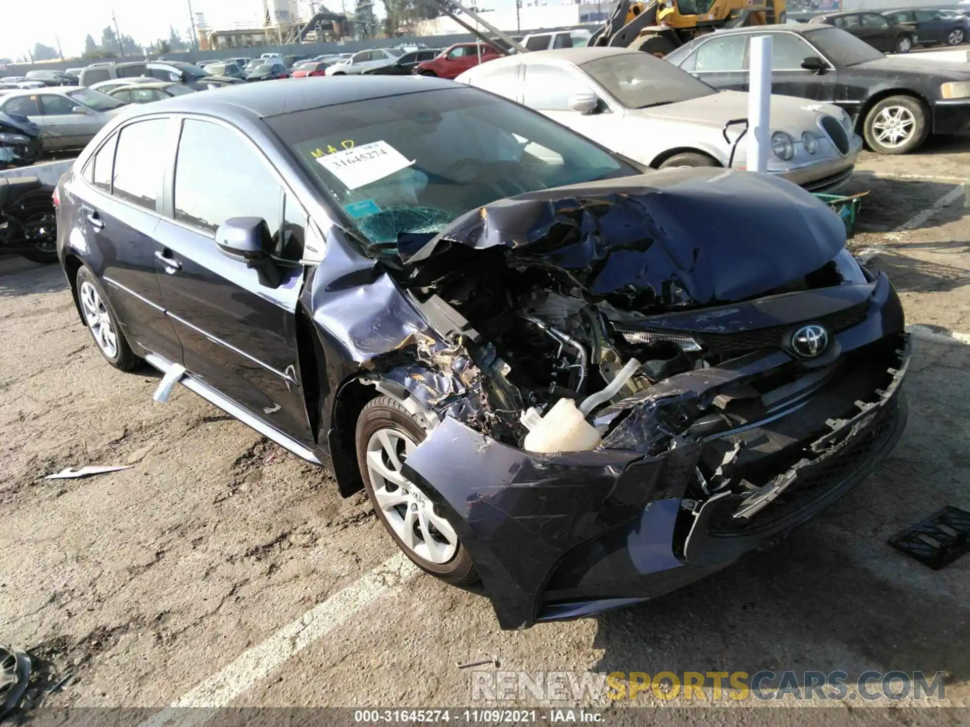 1 Photograph of a damaged car 5YFEPRAE3LP035206 TOYOTA COROLLA 2020