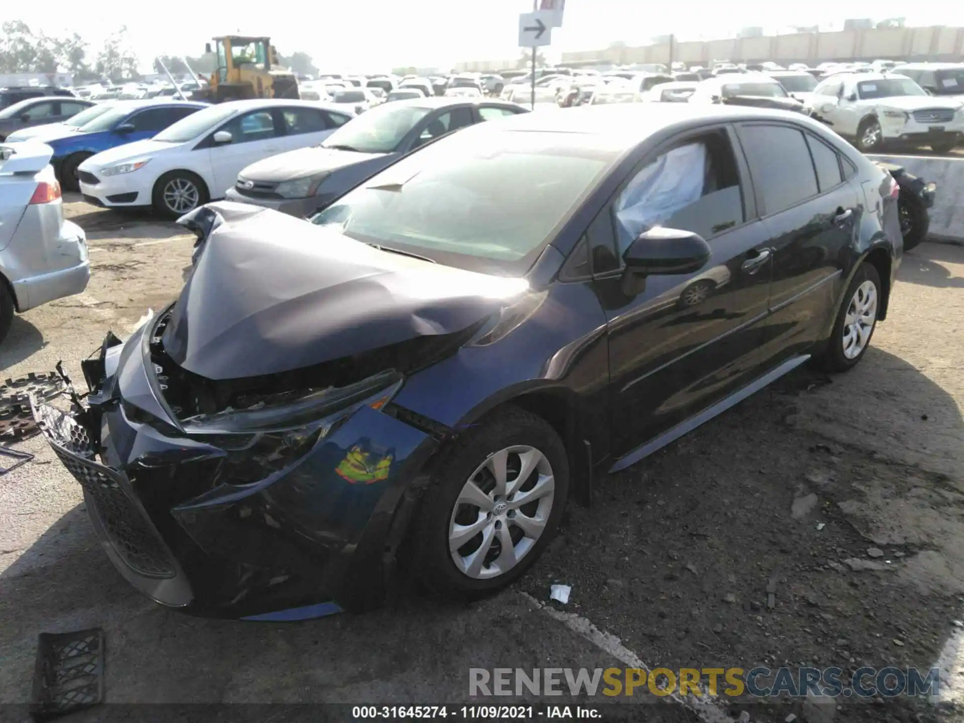 2 Photograph of a damaged car 5YFEPRAE3LP035206 TOYOTA COROLLA 2020