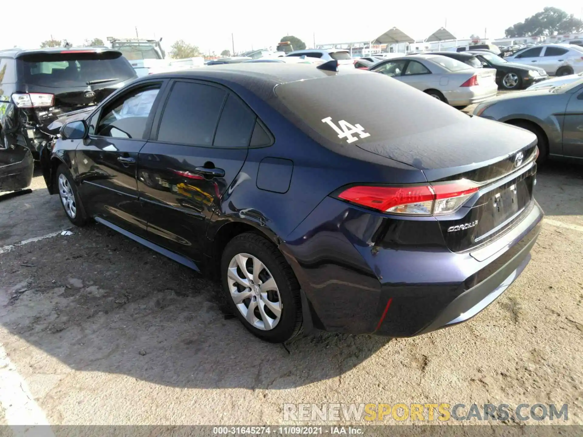 3 Photograph of a damaged car 5YFEPRAE3LP035206 TOYOTA COROLLA 2020