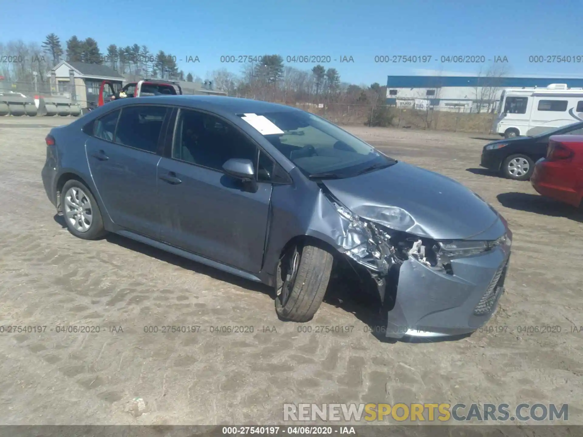 1 Photograph of a damaged car 5YFEPRAE3LP036940 TOYOTA COROLLA 2020