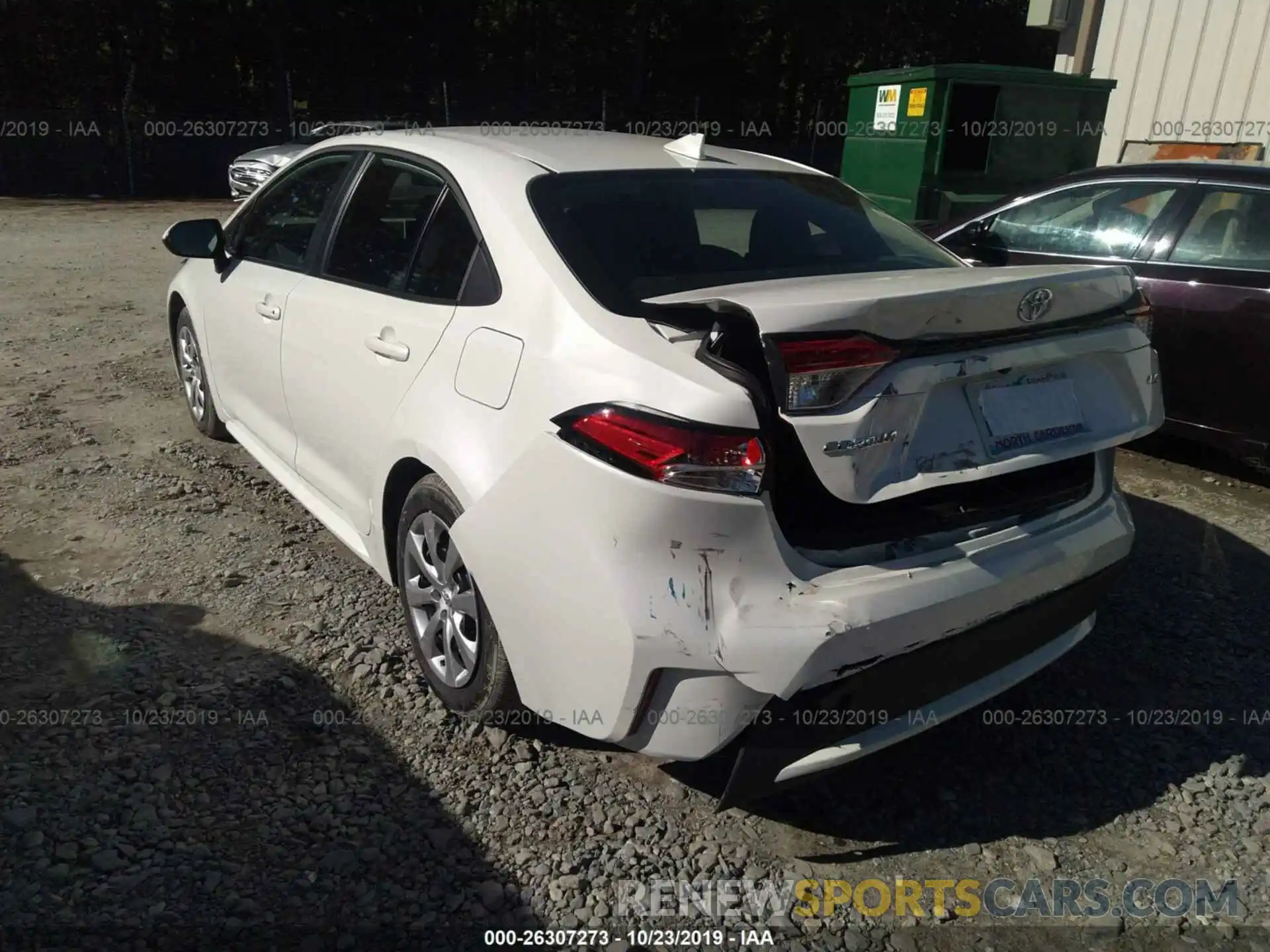 3 Photograph of a damaged car 5YFEPRAE3LP037327 TOYOTA COROLLA 2020