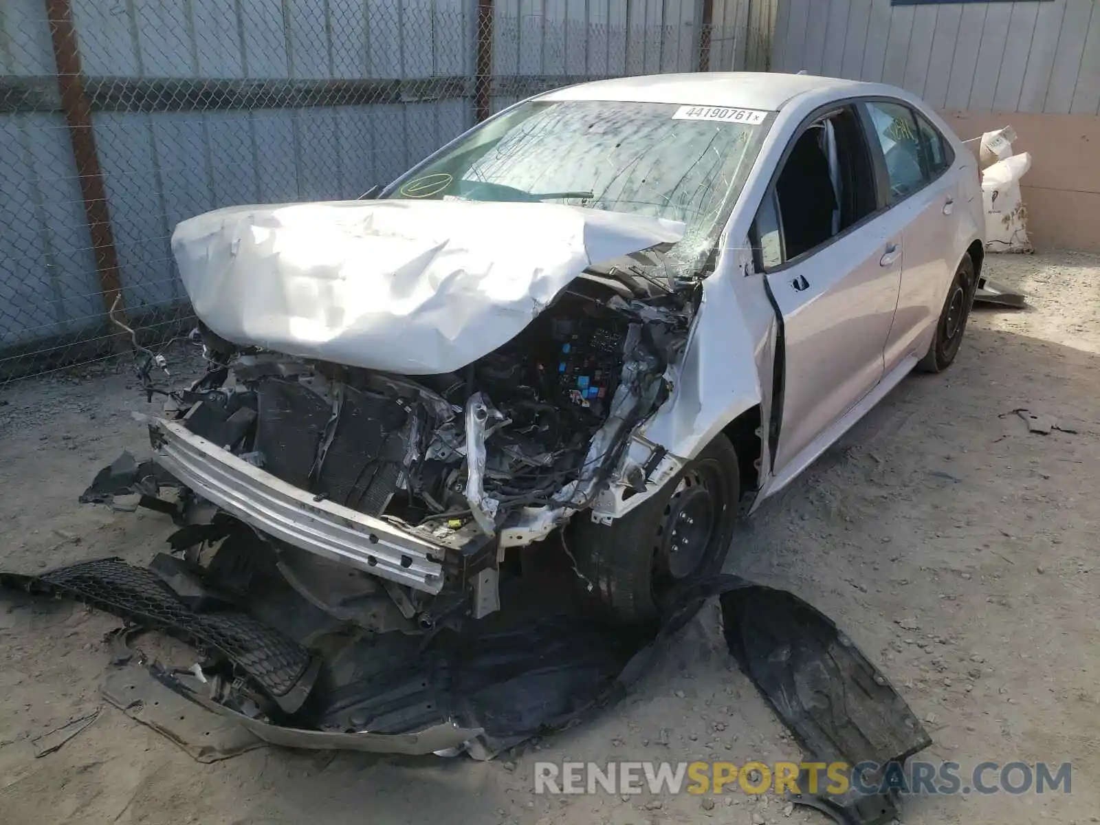 2 Photograph of a damaged car 5YFEPRAE3LP037554 TOYOTA COROLLA 2020