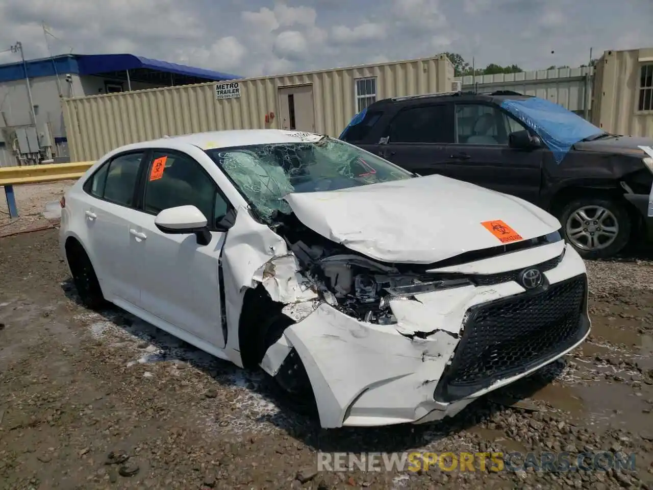 1 Photograph of a damaged car 5YFEPRAE3LP038140 TOYOTA COROLLA 2020