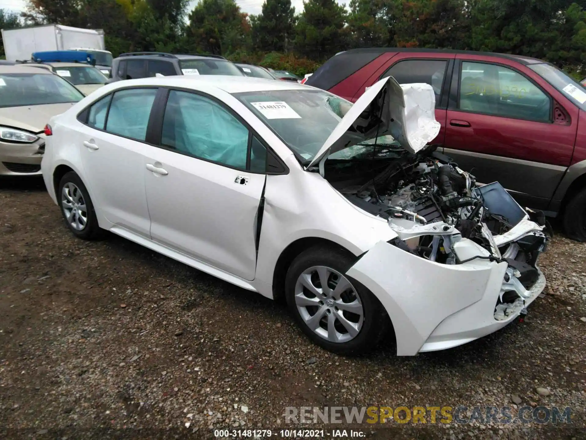 1 Photograph of a damaged car 5YFEPRAE3LP038879 TOYOTA COROLLA 2020