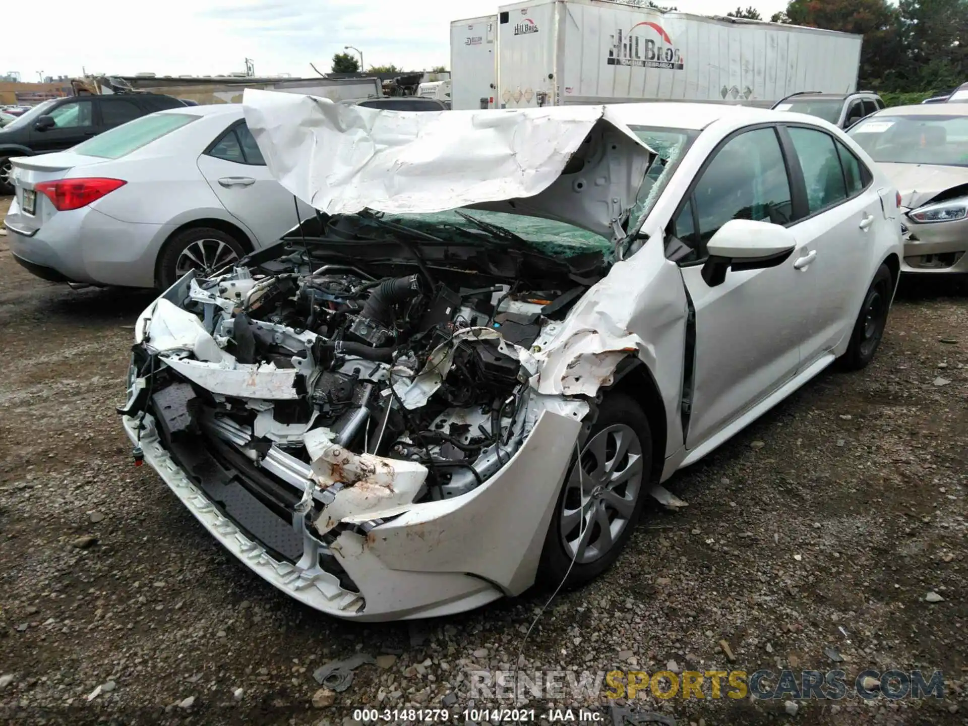 2 Photograph of a damaged car 5YFEPRAE3LP038879 TOYOTA COROLLA 2020