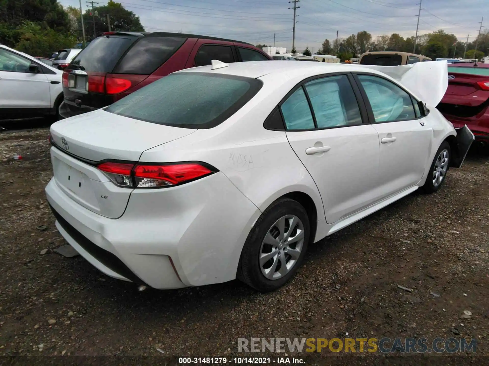 4 Photograph of a damaged car 5YFEPRAE3LP038879 TOYOTA COROLLA 2020