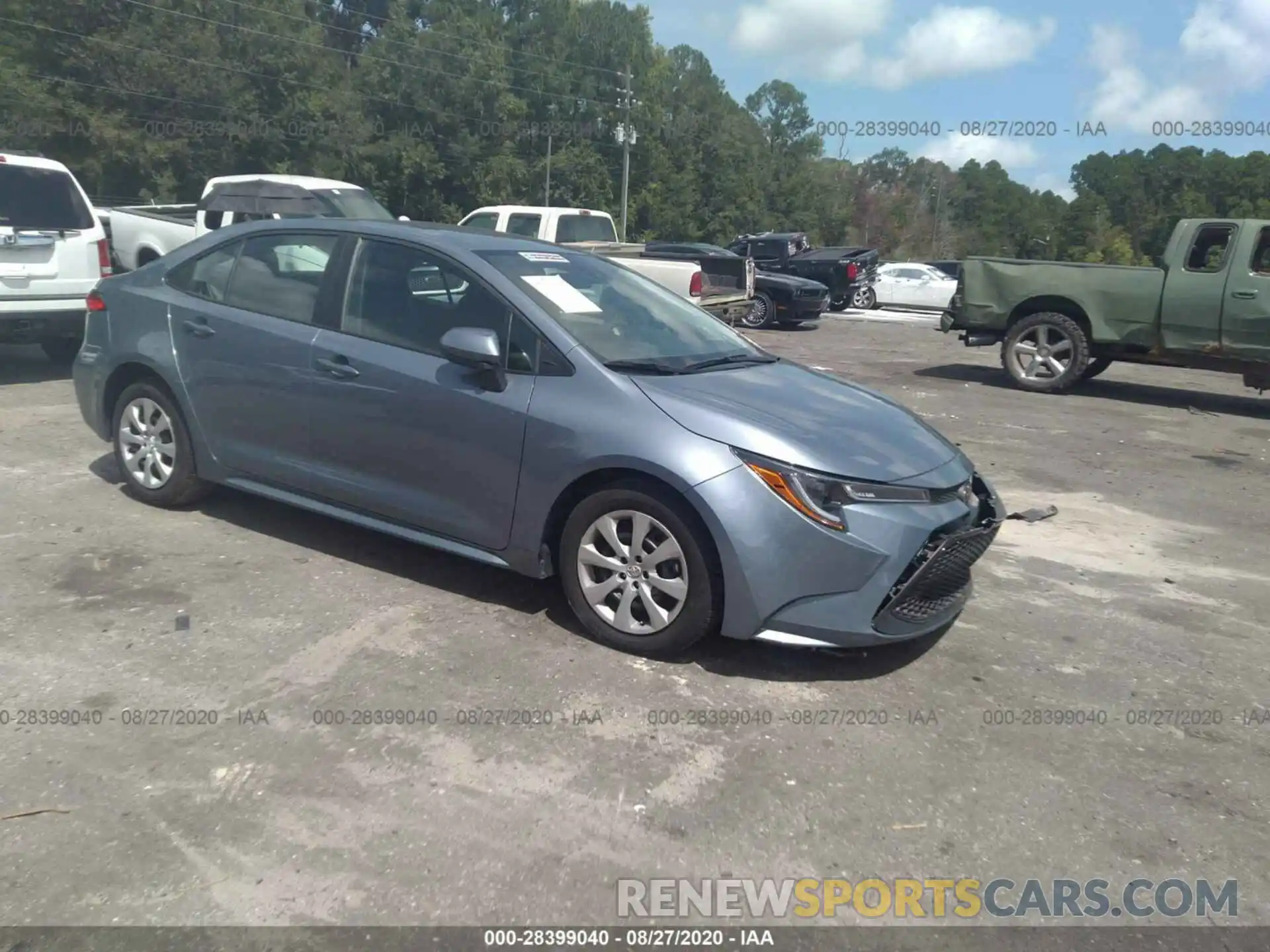 1 Photograph of a damaged car 5YFEPRAE3LP039451 TOYOTA COROLLA 2020