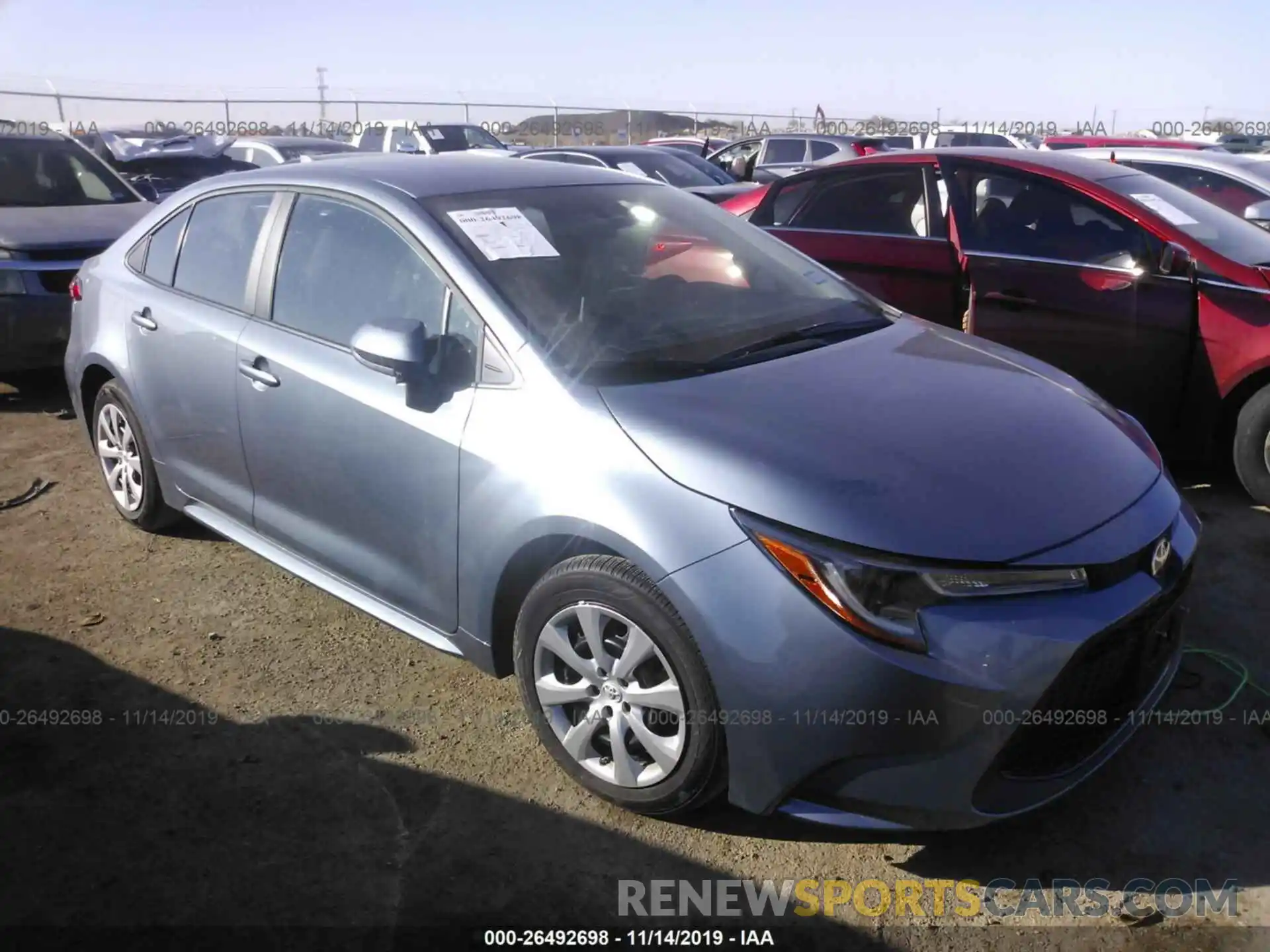 1 Photograph of a damaged car 5YFEPRAE3LP040017 TOYOTA COROLLA 2020