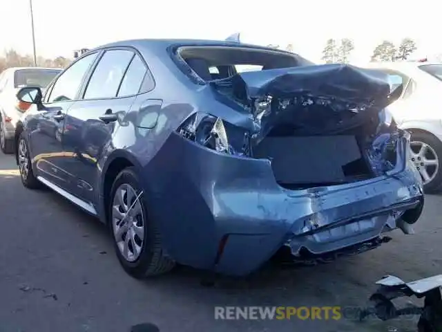 3 Photograph of a damaged car 5YFEPRAE3LP042995 TOYOTA COROLLA 2020