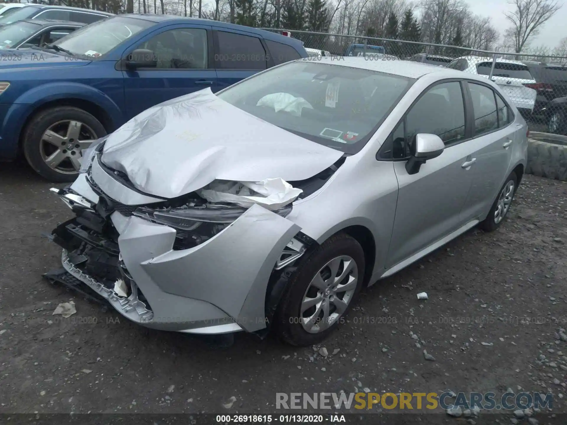 2 Photograph of a damaged car 5YFEPRAE3LP043807 TOYOTA COROLLA 2020