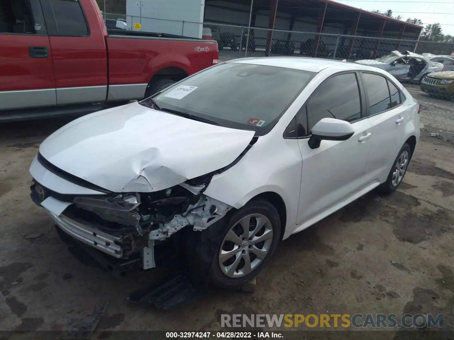 2 Photograph of a damaged car 5YFEPRAE3LP044035 TOYOTA COROLLA 2020