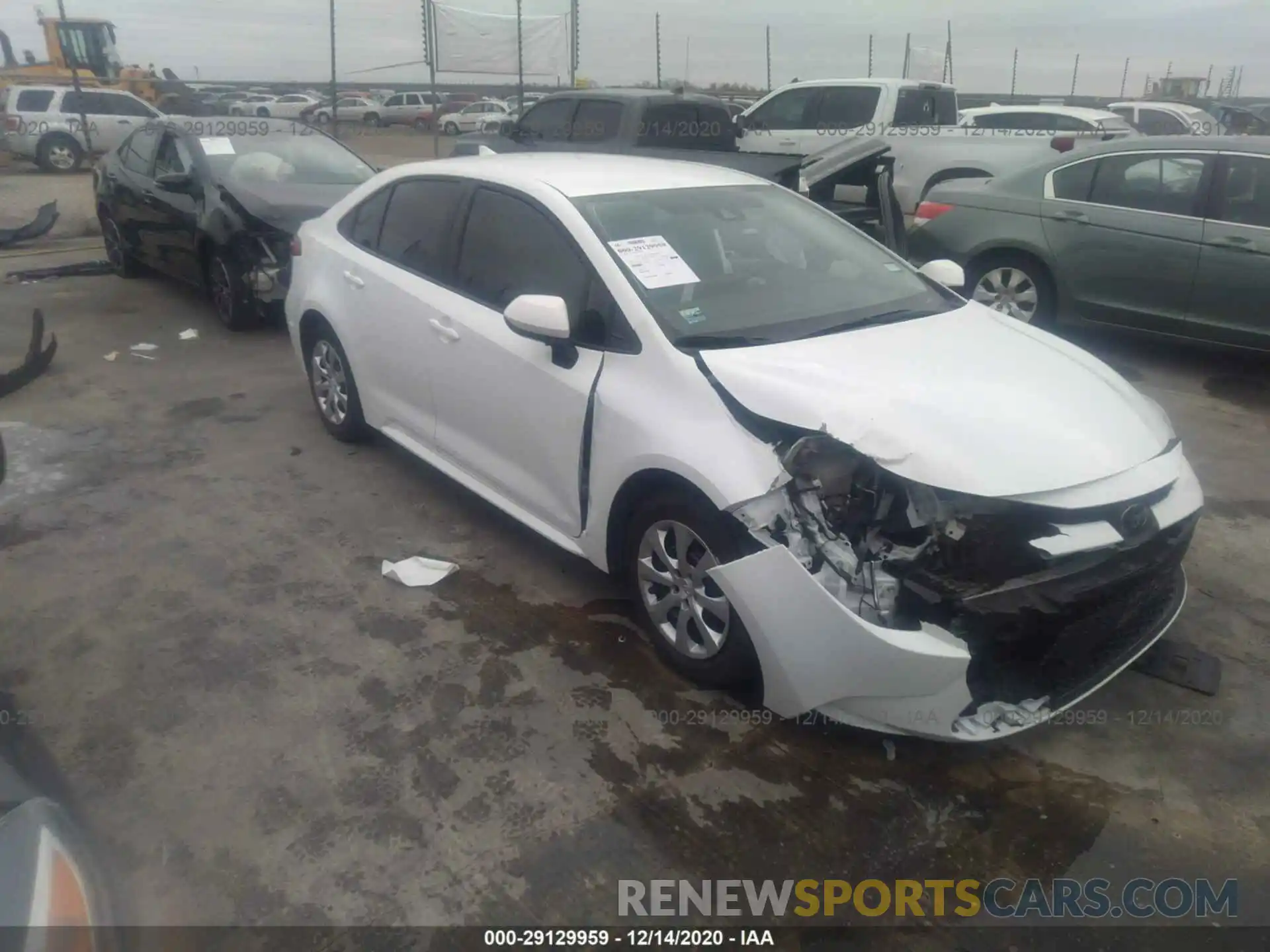 1 Photograph of a damaged car 5YFEPRAE3LP044052 TOYOTA COROLLA 2020