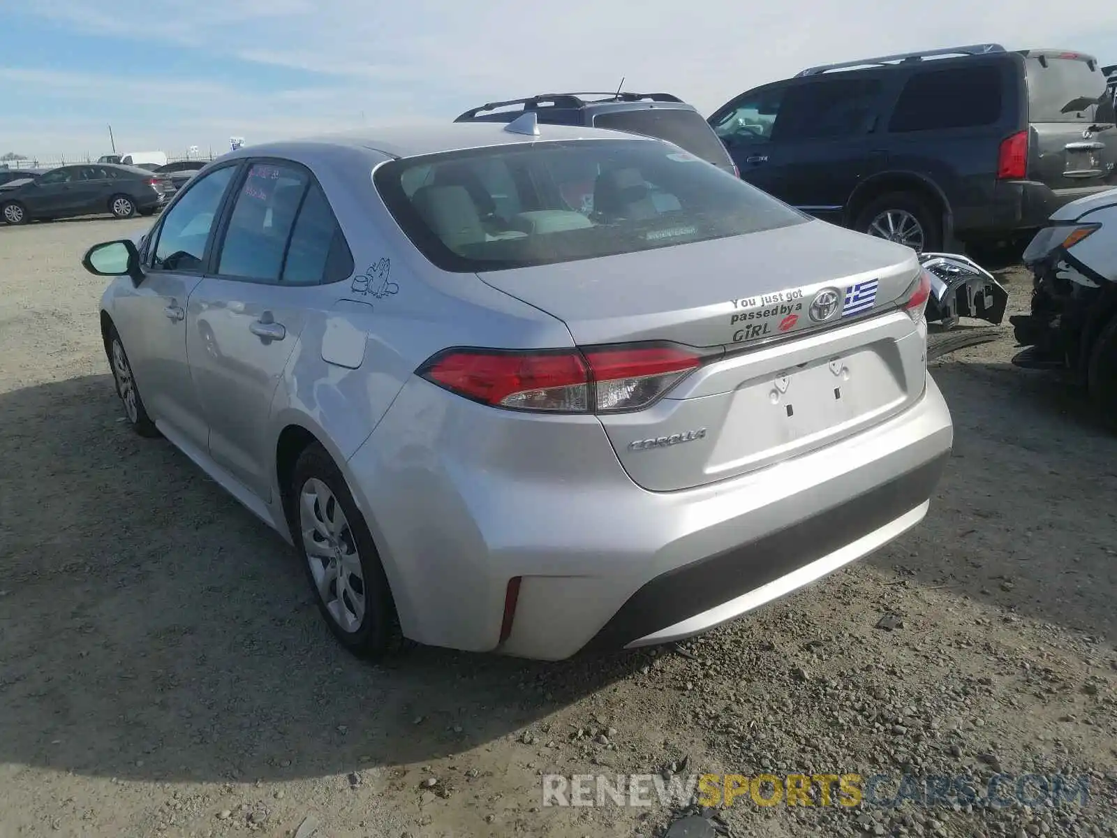 3 Photograph of a damaged car 5YFEPRAE3LP044813 TOYOTA COROLLA 2020