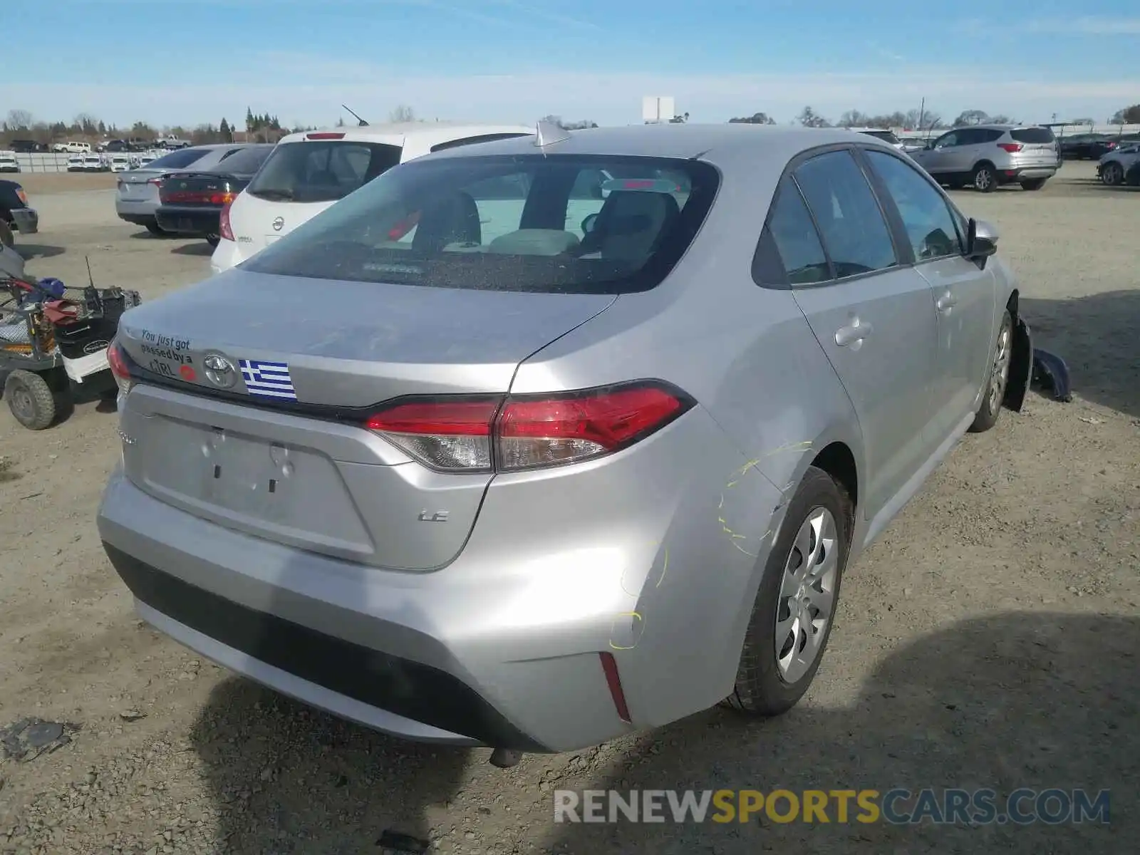 4 Photograph of a damaged car 5YFEPRAE3LP044813 TOYOTA COROLLA 2020