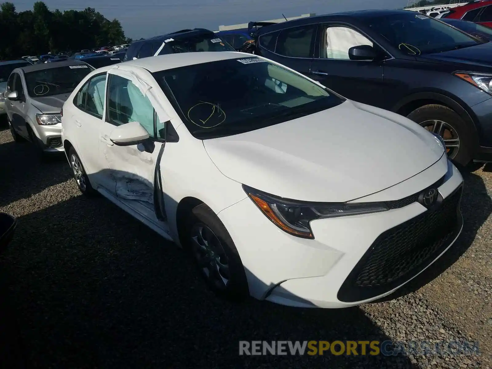 1 Photograph of a damaged car 5YFEPRAE3LP045475 TOYOTA COROLLA 2020