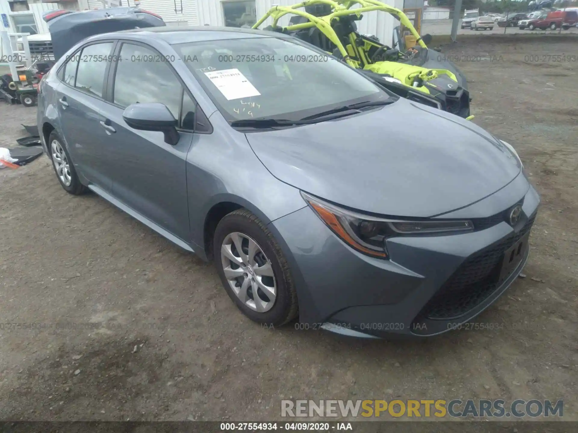 1 Photograph of a damaged car 5YFEPRAE3LP045718 TOYOTA COROLLA 2020