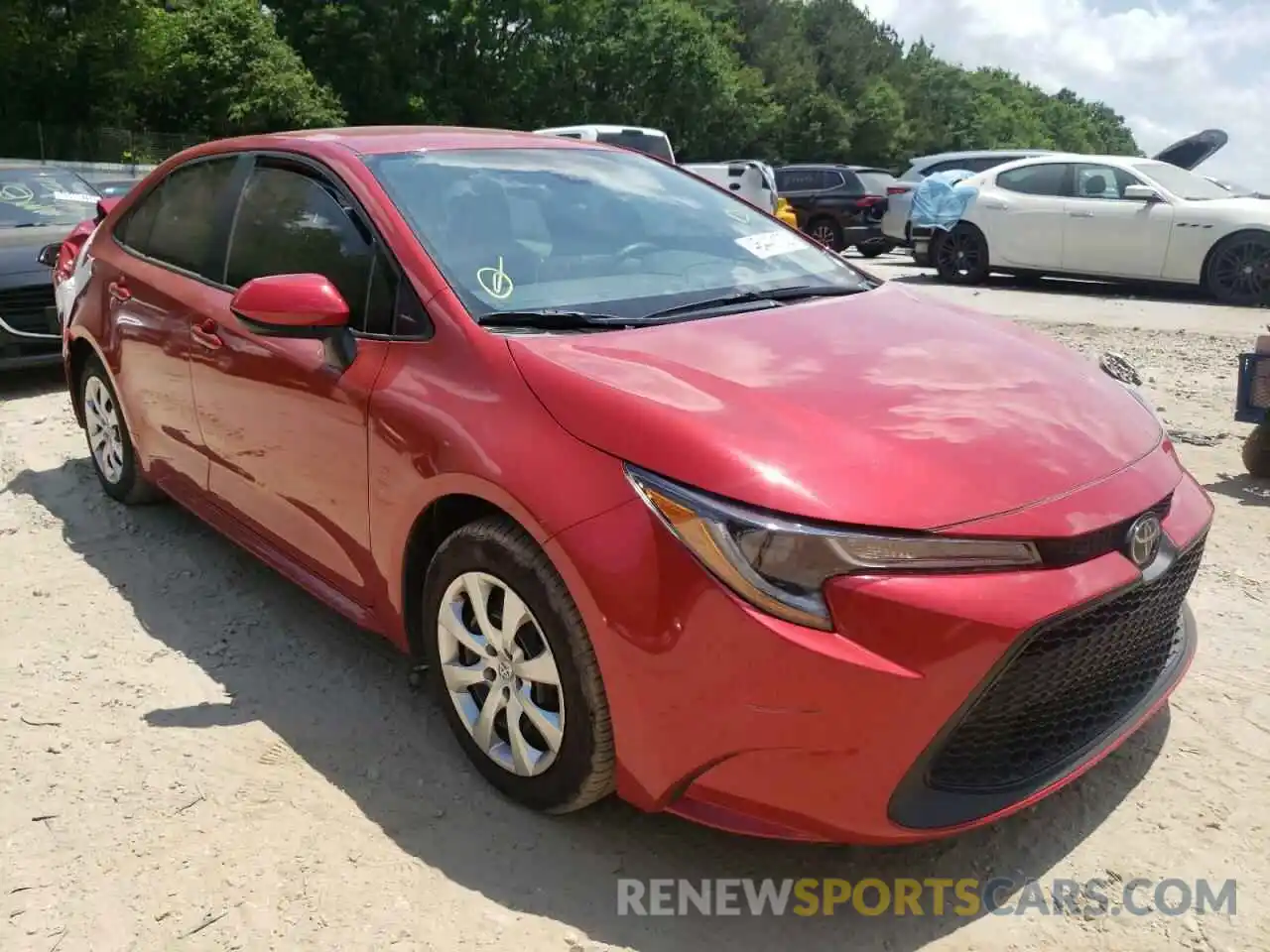 1 Photograph of a damaged car 5YFEPRAE3LP046268 TOYOTA COROLLA 2020