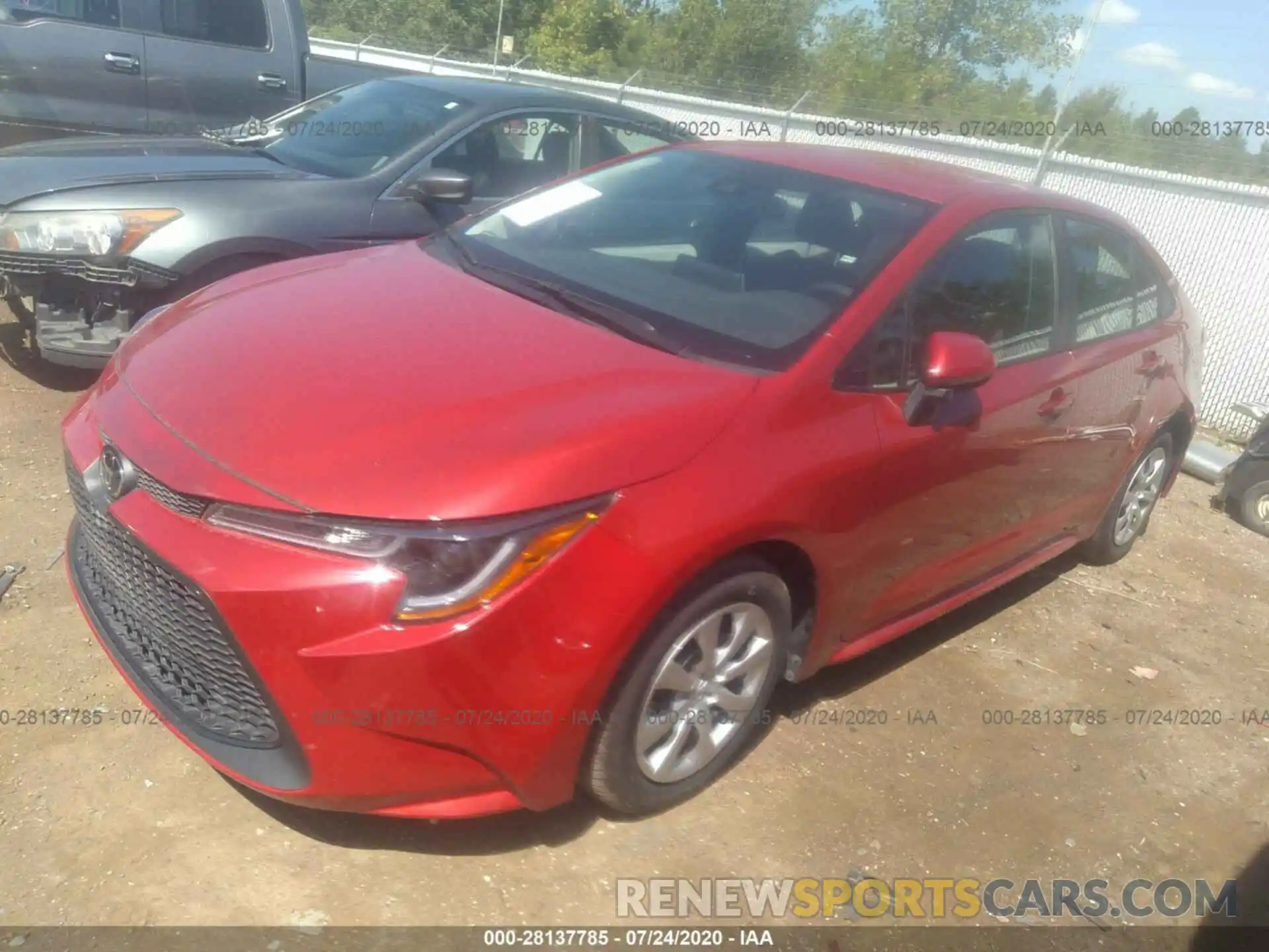 2 Photograph of a damaged car 5YFEPRAE3LP047095 TOYOTA COROLLA 2020