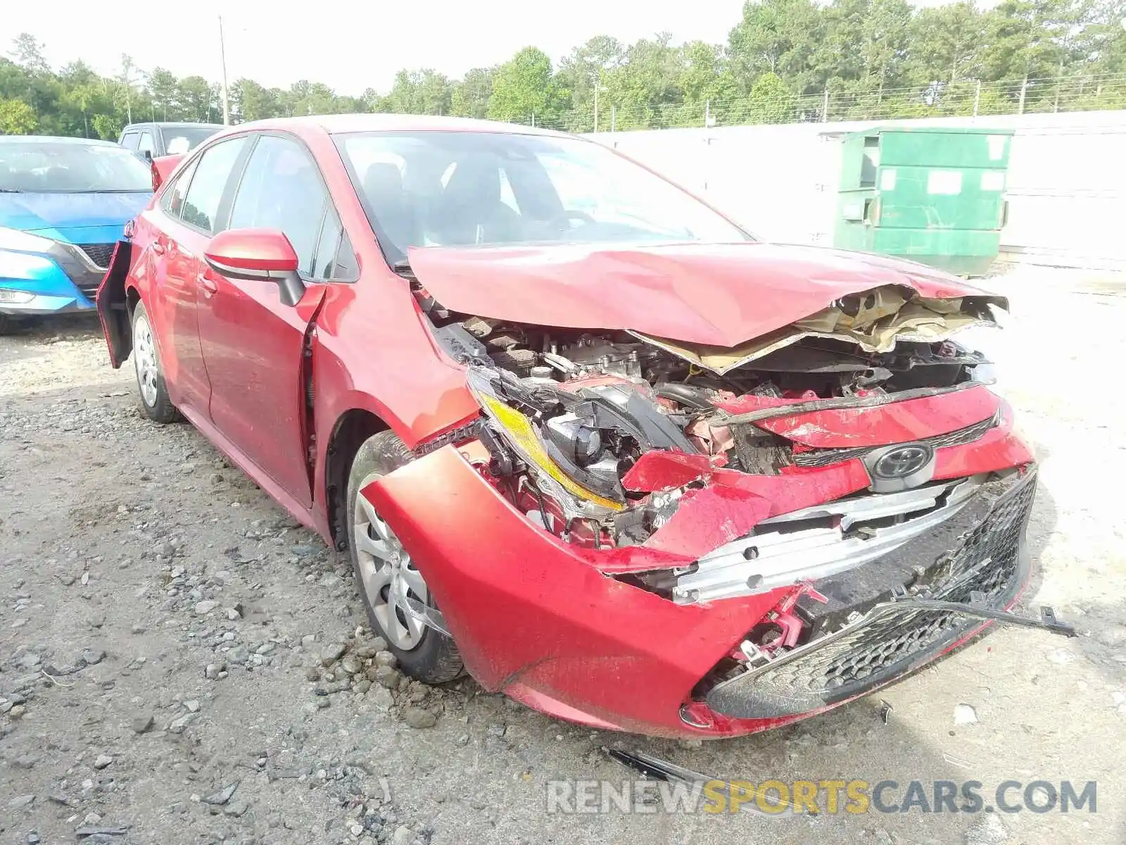 1 Photograph of a damaged car 5YFEPRAE3LP047436 TOYOTA COROLLA 2020