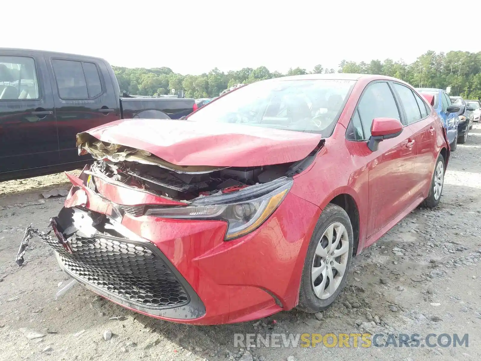 2 Photograph of a damaged car 5YFEPRAE3LP047436 TOYOTA COROLLA 2020