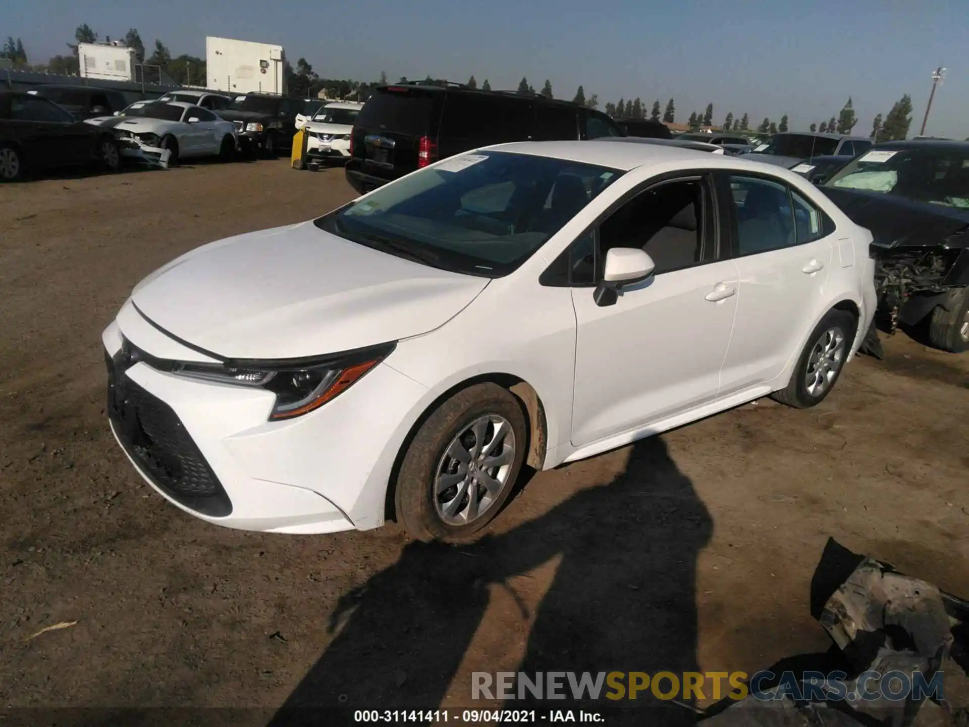 2 Photograph of a damaged car 5YFEPRAE3LP050448 TOYOTA COROLLA 2020