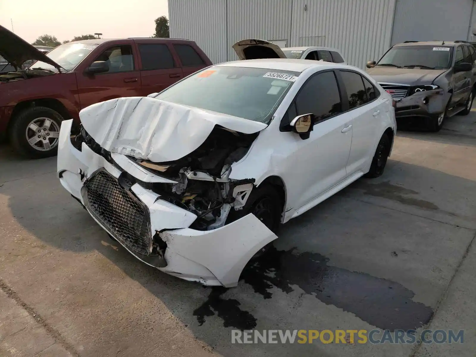 2 Photograph of a damaged car 5YFEPRAE3LP051938 TOYOTA COROLLA 2020