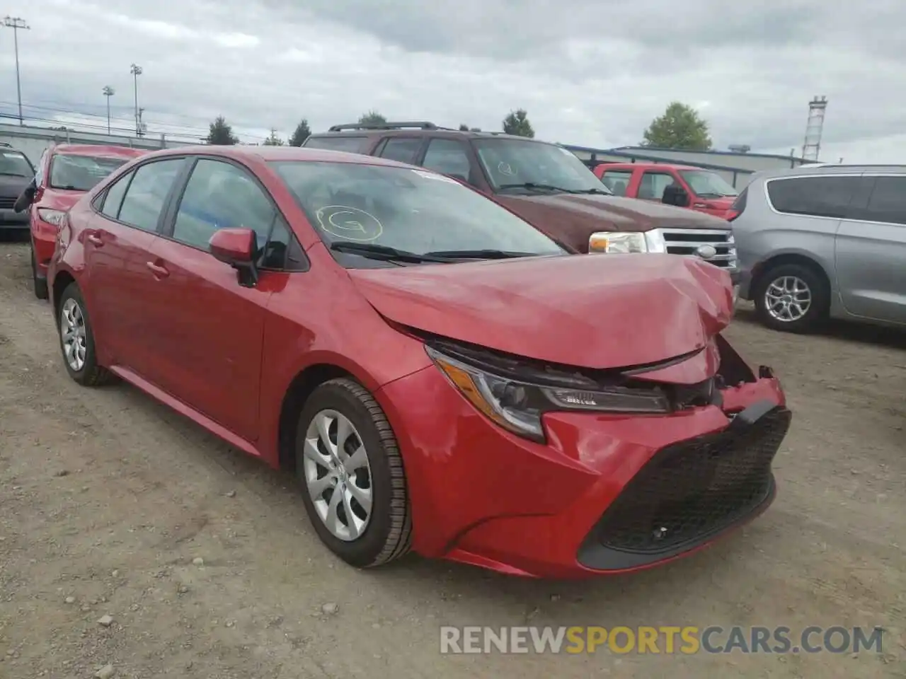 1 Photograph of a damaged car 5YFEPRAE3LP052541 TOYOTA COROLLA 2020