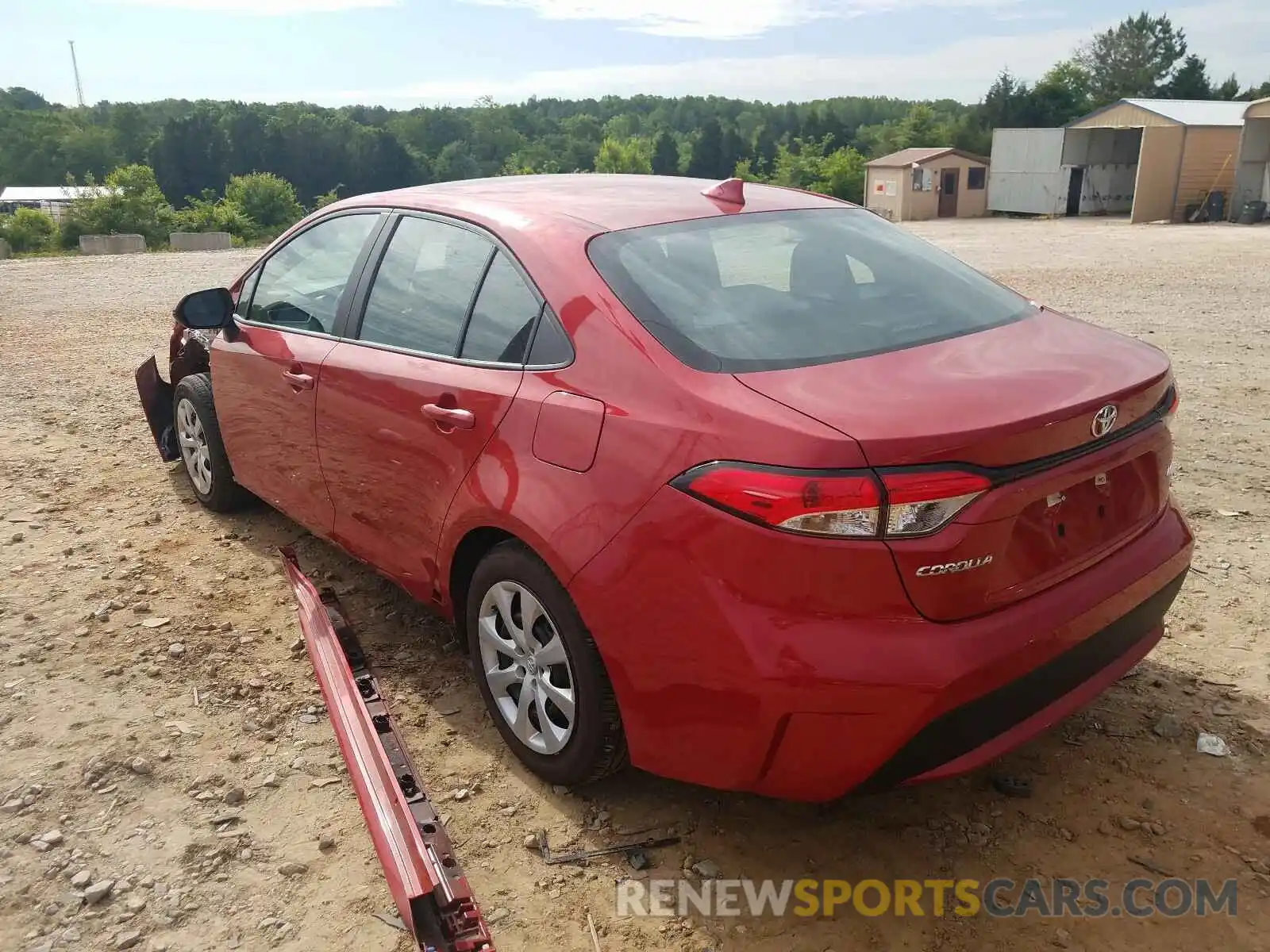 3 Photograph of a damaged car 5YFEPRAE3LP053687 TOYOTA COROLLA 2020