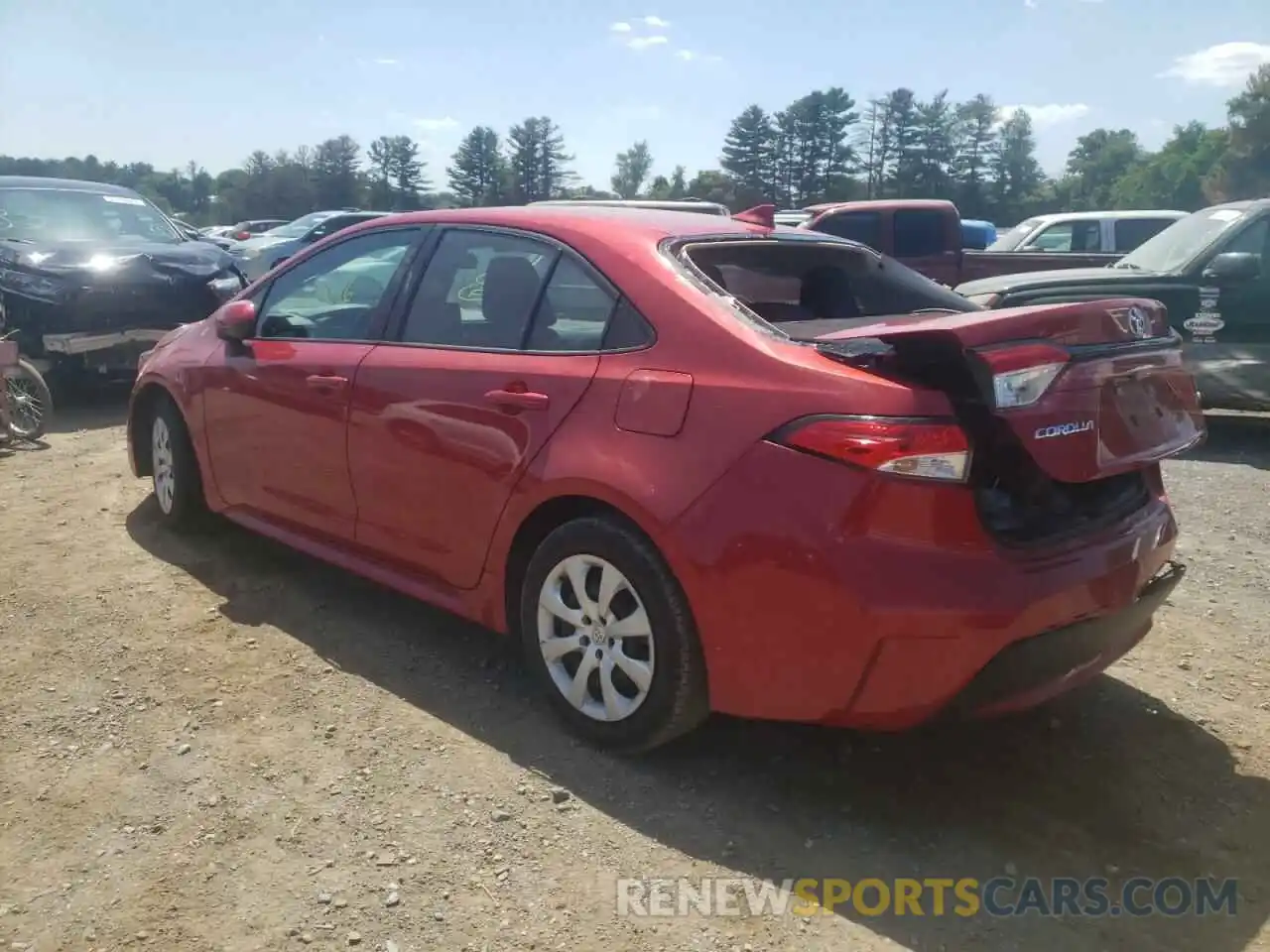 3 Photograph of a damaged car 5YFEPRAE3LP054743 TOYOTA COROLLA 2020