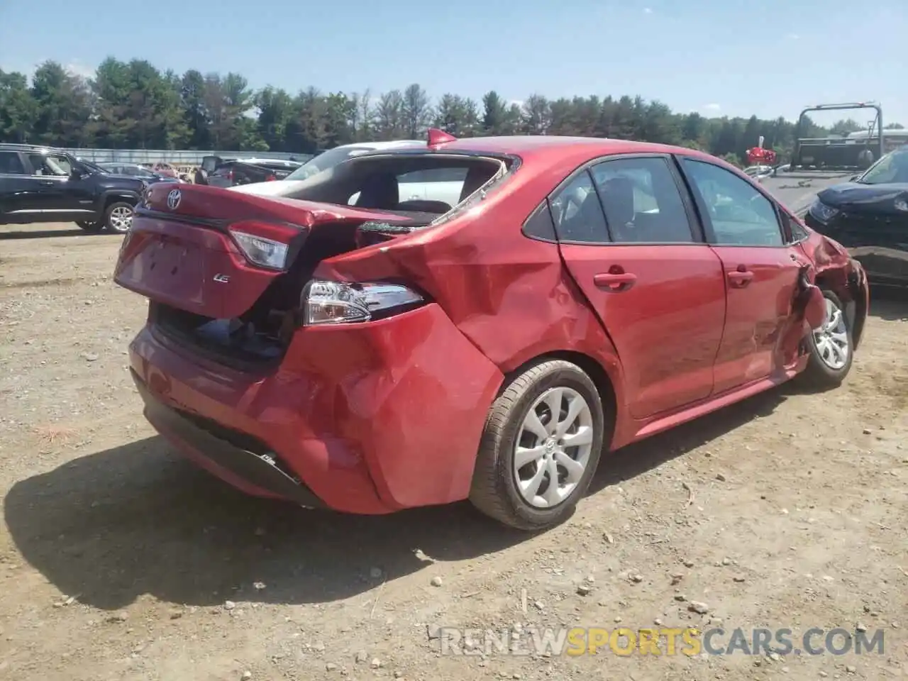 4 Photograph of a damaged car 5YFEPRAE3LP054743 TOYOTA COROLLA 2020