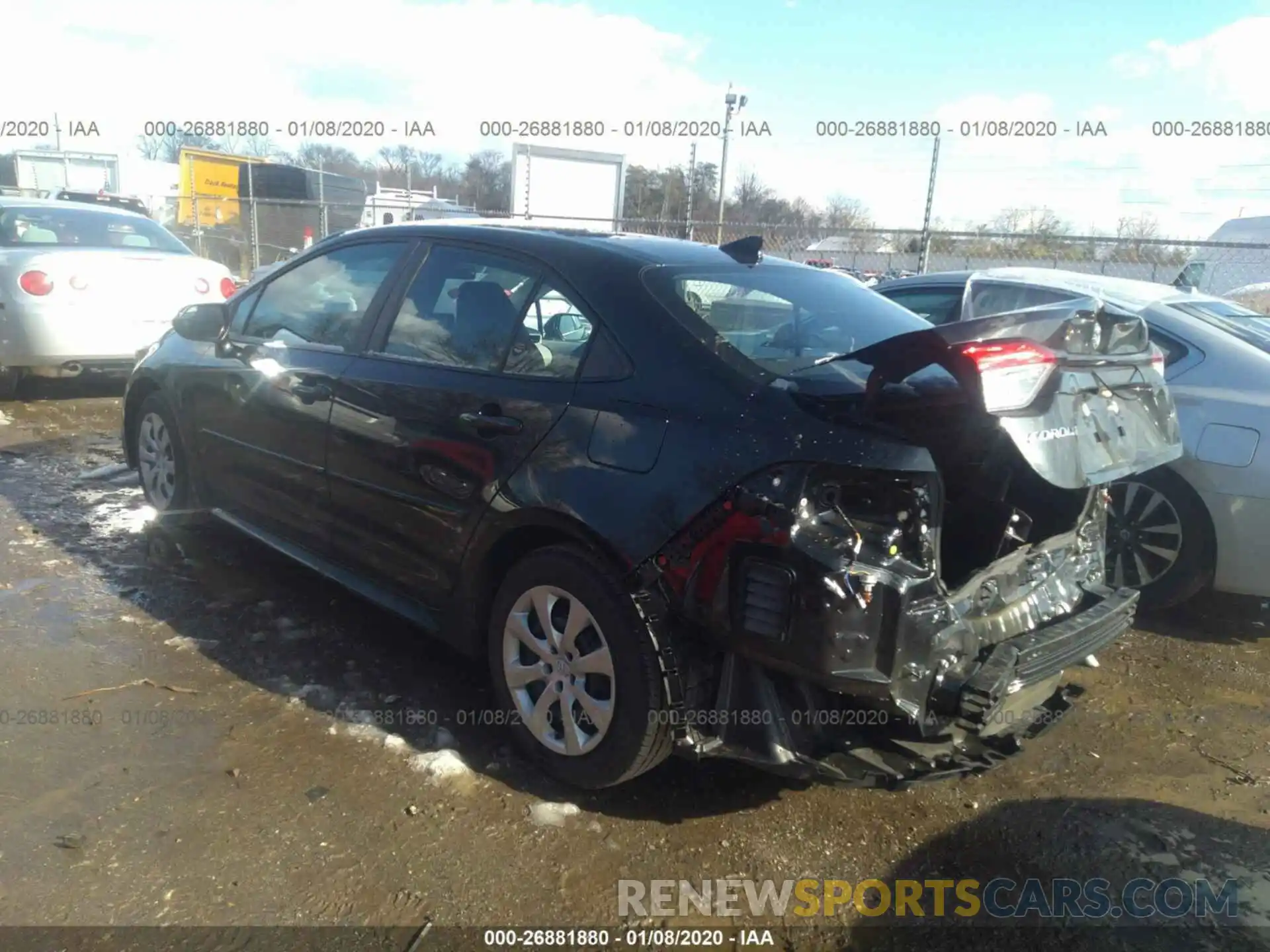 3 Photograph of a damaged car 5YFEPRAE3LP055262 TOYOTA COROLLA 2020